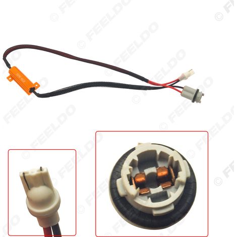 T10 automotive lighting resistive wire, T10-50W, 6 ohms, automotive lighting fault decoder, single resistance decoding for automotive lighting. (1/5)