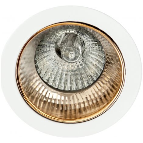 Alfabeto Incasso Oro/Bianco 1xGU10 (Ø8x8x3,5cm) Orientabile