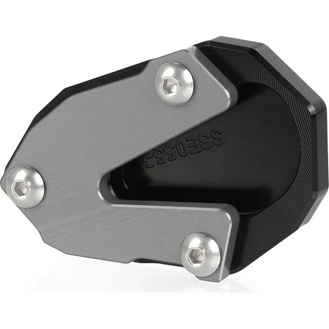 (Gris sans logo) Compatible avec les motos YAMAHA YZFR6 YZF R6 2013-2022 : béquille latérale, extension et plaque de support maxpower (1/4)