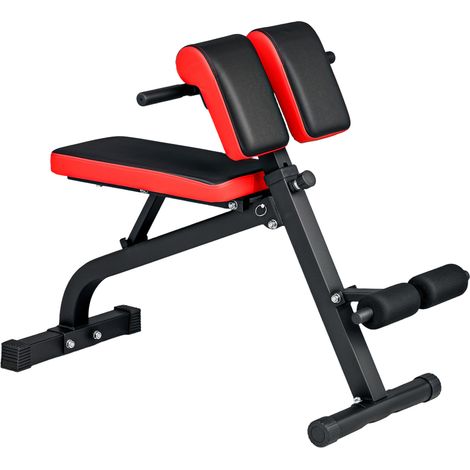 Banc de musculation multifonction pliable, réglable, avec support biceps et appuis en mousse, charge 120 kg, noir, pour maison et garage, entraînement complet  CHICFURN (1/5)