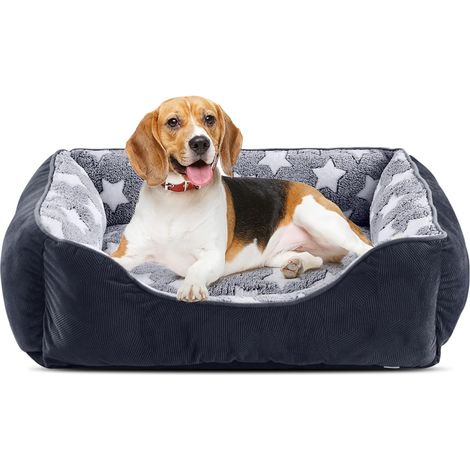 Panier Chien Moyen Taille, Lit Chien Lavable, 63x53x20cm (1/5)