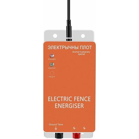 Clôture électrique pour bétail, animaux, électrificateur de clôture, haute puissance, d'alimentation pour élevage de volailles 5 miles for bétail F (1/5)