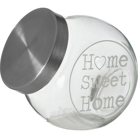 Premier Housewares Glass Storage Jar with Metal Lid Ä‚ËĂ˘â€šÂĂ˘â‚Ĺ› 700ml (1/3)