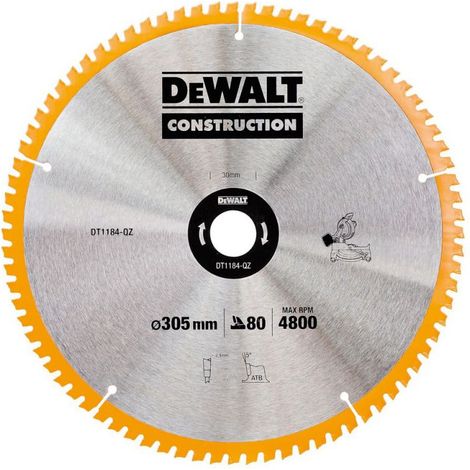 DEWALT Bau KSB Stationär 305x30x2.41 80WZ 7° DT1184-QZ