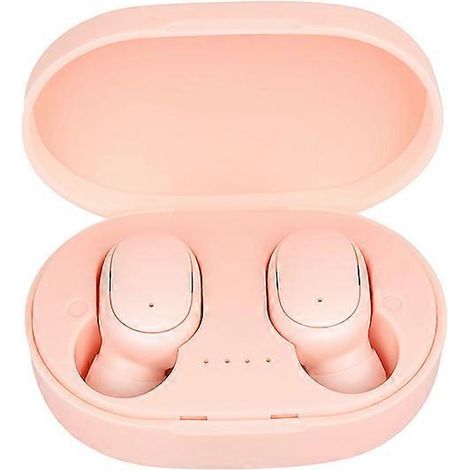 Casque Bluetooth A6S Écouteurs sans fil TWS Macaron 5.2 Bluetooth roses (1/5)