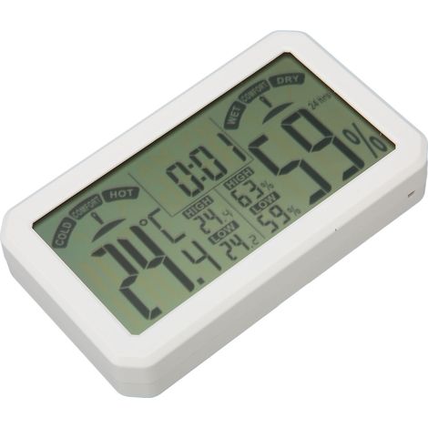 Hochpräzises digitales Thermometer-Hygrometer, elektronisches Wandthermometer für Gewächshäuser, Messung von Luftfeuchtigkeit und Temperatur (1/5)