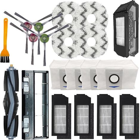 Pièces rechange compatibles Ecovacs Deebot X1 Omni Turbo, aspirateur robot brosse principale (1/5)