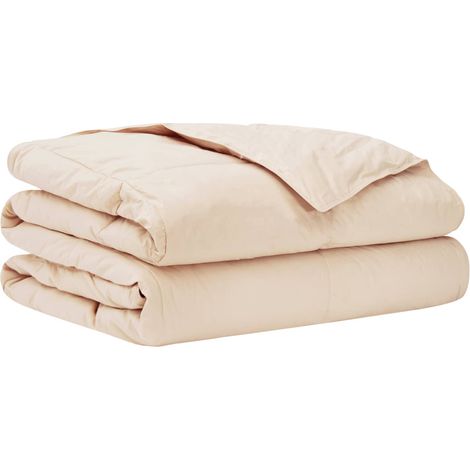 Couette d'été Beige 220 x 260 cm 100% Kapok Naturel vidaXL