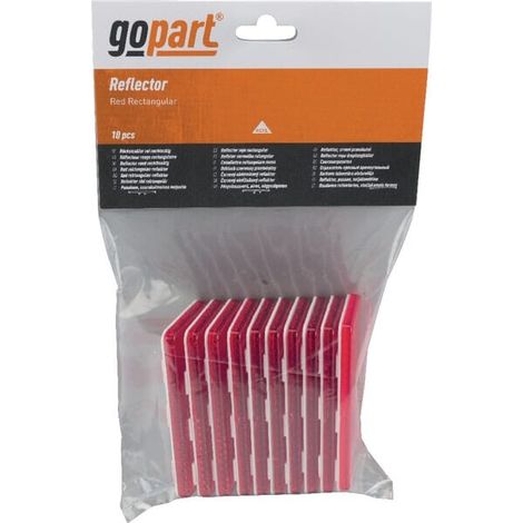 Reflektor rot rechteckig GOPART LA75006 (1/3)