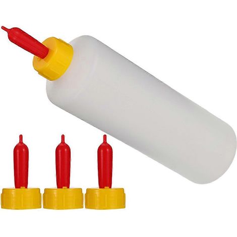 Biberons pour animaux (lot de 2) - Biberons pour lait de chèvre - en plastique (1/5)