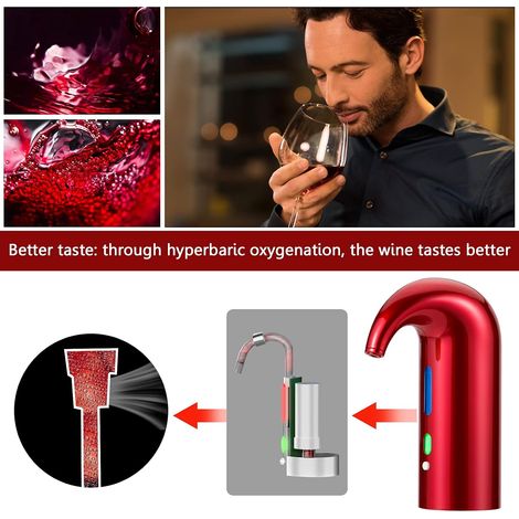 Aérateur de vin électrique compact usage quotidien (1/4)