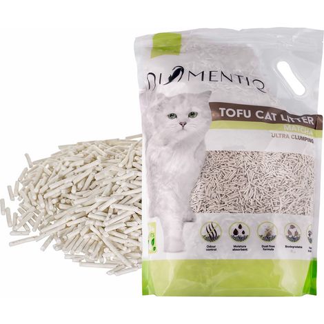 Litière agglomérante pour chats DIAMENTIQ au tofu et au matcha, 4 kg (1/5)