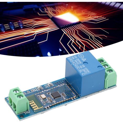 Relais Bluetooth, interrupteur de commande à distance Bluetooth pour téléphone Android, module Bluetooth IoT, module relais 12 V (1/5)