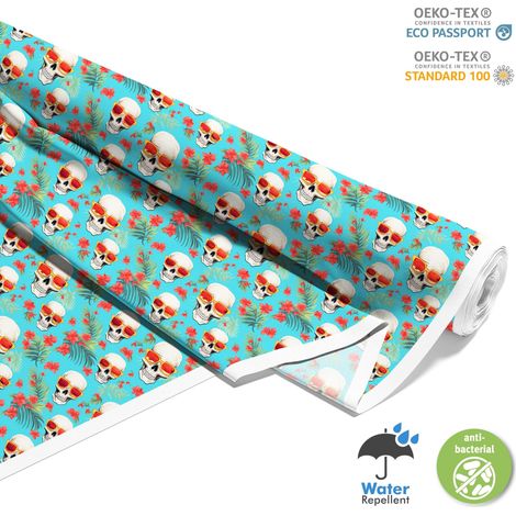 TESSUTI DECORATIVI PER ESTERNI OXFORD - Motivo Teschio I DX4153 (1/5)