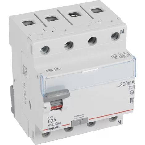Differentialschalter Legrand tx3 fi 63 a 400VAC 300mA