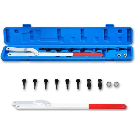 Clé de Distribution d'arbre à Cames, Tendeur Coudée pour Courroie et Galet, Outils de Poulie de Vilebrequin de Véhicule (1/5)