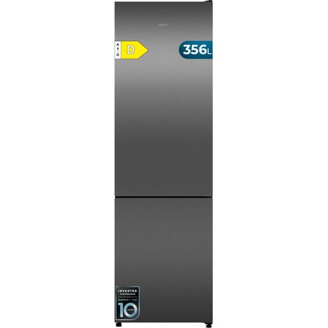 Combi con capacidad 356 l. multi airflow. total no frost. humidity/crisper box, led interior, puerta reversible, alarma de puerta, control de temperatura, inverter plus.