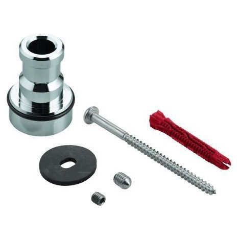 Support de barre de douche chromé – Fixation murale – Kit de montage inclus – Surface GROHE StarLight