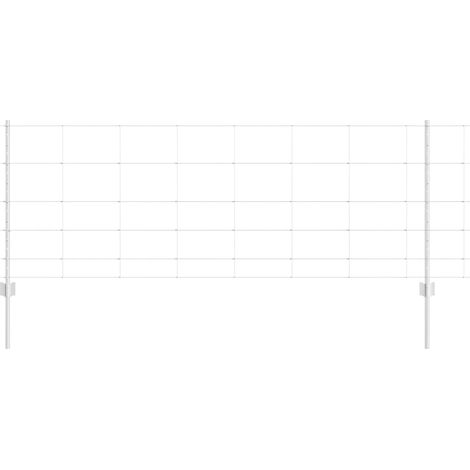 Maison Exclusive - Wildzaun mit Pfosten 25 x 0,8 m (B x H) Feuerv
