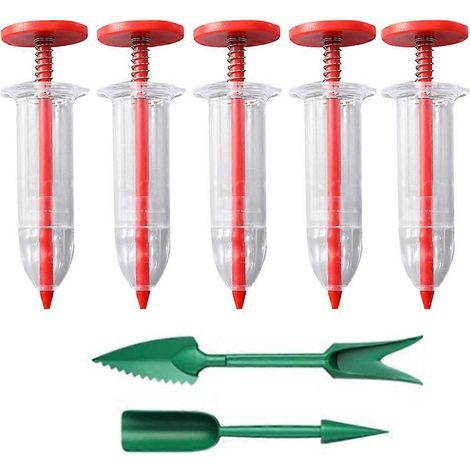 Mini graine Spreader ensemble graine Seeder mini Sowing graine Dispenser manuel semis et Weed Eater ensemble (1/5)