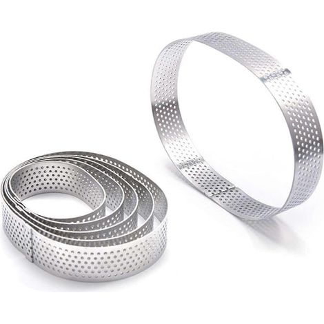 Poröse Tortenring-Bodenturm-Kuchenform-Backwerkzeuge, französischer Backdruck-Turmgürtel, hitzebeständig (1/5)