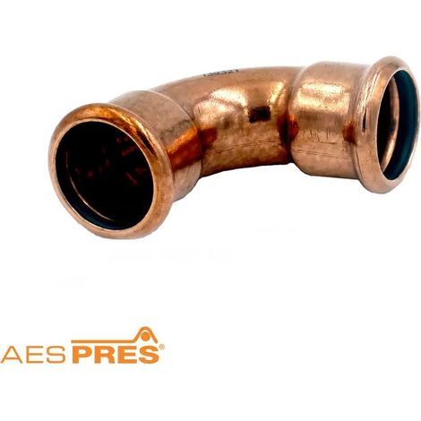 Curva 90° FF ø15 AESPRES in rame a pressare 681015900 (1/2)