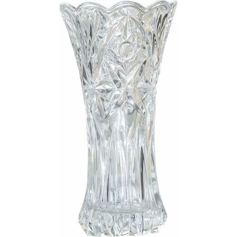 VURAHOME - Vase à fleurs épaississant en verre pour décoration d'intérieur, vase de mariage ou cadeau – 19,1 cm de haut x 4 de large, transparent, avec boîte de couleur (1/5)