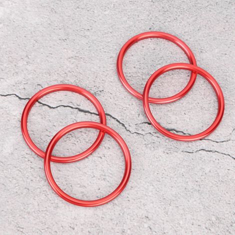 4 pièces Anneaux Décoratifs en Alliage d'Aluminium pour Bouches d'Aération Audi A1 (1/5)