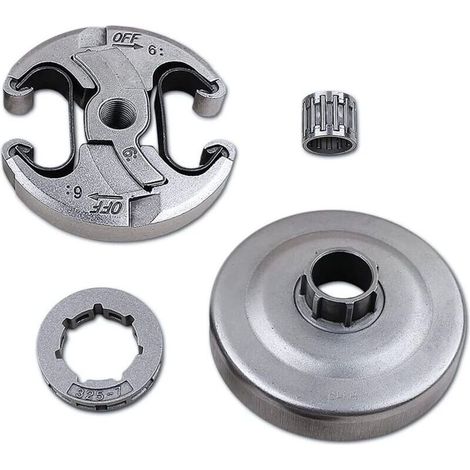 Kit Remplacement Embrayage - Tronçonneuse - Pas 0.325 Pouces - 7 Dents - Compatible Husqvarna 340 345 346XP 350 351 353 445 450 - 1 Unité (1/4)