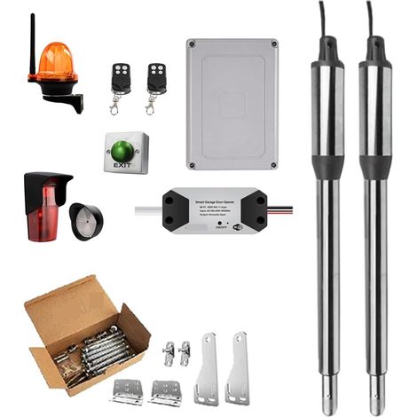 Kit d'ouvre-portes automatiques Ouvre-porte automatique WIFI maison ferme Cottage porte battante for 16ft longueur ou 600lb ouvre-porte plus proche actionneur linéaire pour accessoires de portail coul (1/5)