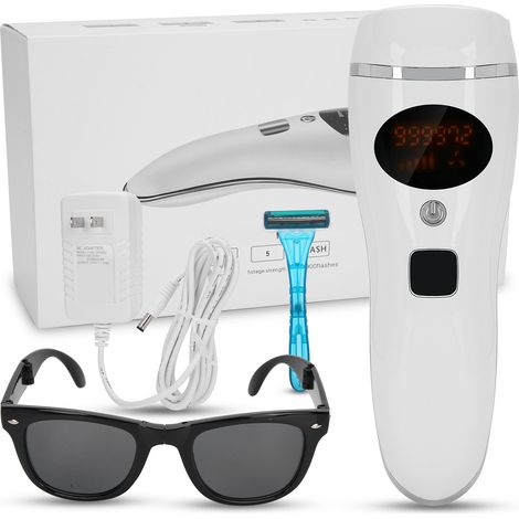 Épilateur à lumière pulsée (IPL) blanc, 990 000 flashs, prise US, 110-240 V-AquaForge (1/5)