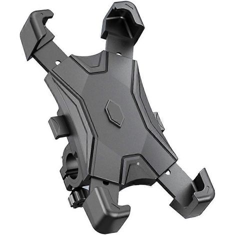 Support de téléphone pour moto, fixation pour guidon, pinces de serrage-13.8X10.5cm-Black (1/3)