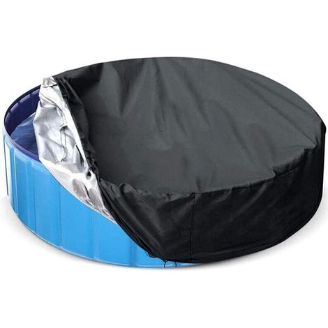 Bâche de piscine ronde facile à installer protection solaire améliorée pour spa, augmente l'absorption d'énergie solaire de votre piscine jusqu'à φ210xH 90cm