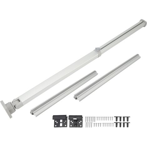 Gambe pieghevoli in lega di alluminio per tavoli, ideali per camper, roulotte, barche o yacht (da 545 a 930 mm). (1/5)