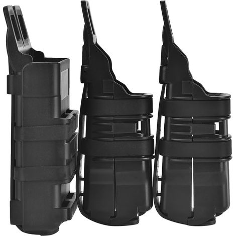 Étui Souple Tactique pour Chargeurs - Sac de Transport pour Tir et Airsoft (Noir)