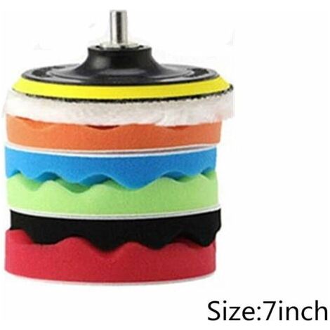 Disco lucidante, lucidatrice, lucidatrici e tamponi per auto, lucidatrice per auto, macchina per tamponi lucidanti, lucidatrice da 7 pollici (1/4)