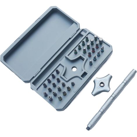 Tournevis À Cliquet 34 en 1 Outil de Réparation Compact Tournevis à Cliquet Multi avec Poignée en T et Étui Pour Vélo Électronique Maison Ordinateur Meuble Lunette Et Montre (1/5)