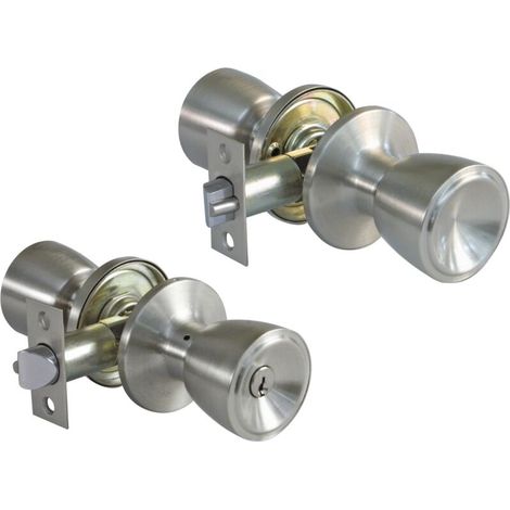 Serrure tubulaire 603 Laiton Chromé mat (1/4)