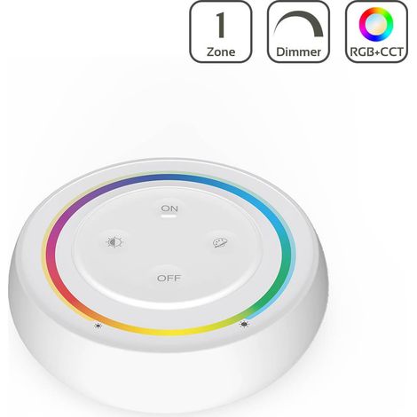 MiBoxer RGB+CCT Wandschalter / Fernbedienung Dimmen Farbsteuerung Schalten S2 - Farbe: weiß (1/4)