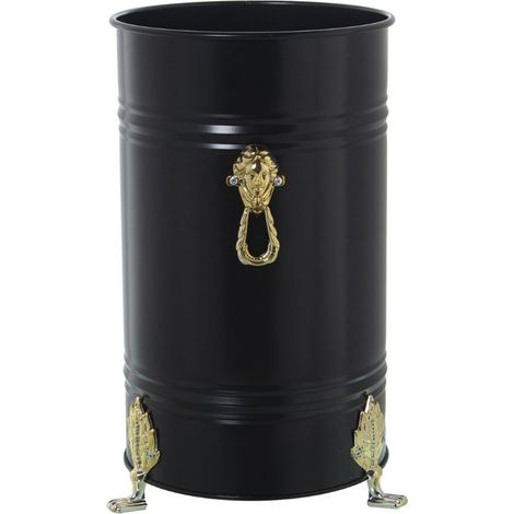 Porte parapluie rond en métal noir 40.5 cm (1/5)