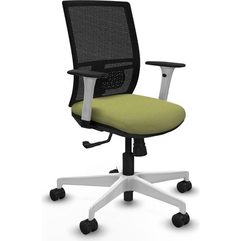 Chaise de bureau piqueras y crespo Yunquera blanc support lombaire (1/2)