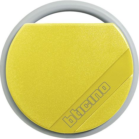 Badge de proximité résidents 13,56 MHz Jaune BTICINO 348206 (1/2)