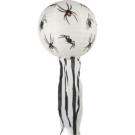 Décoration d'Halloween : Crâne d'horreur, citrouille, araignée, lanterne suspendue en papier à faire soi-même (1/5)