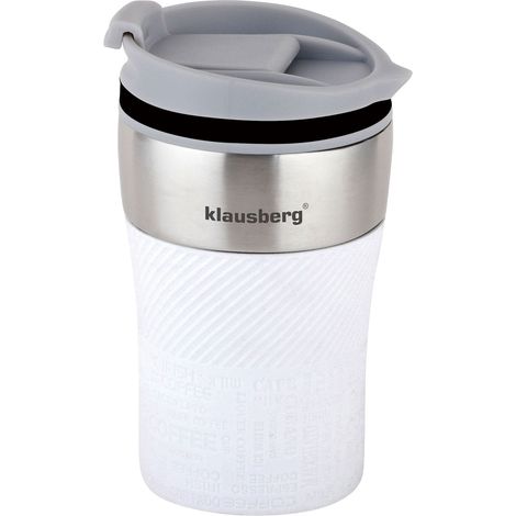 Kleiner Thermobecher 280ml KLAUSBERG weiß KB-7623 (1/5)