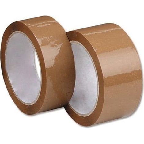 3 x Brown Packaging Tape 50mm x 66m