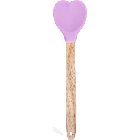Cucchiaio da cucina, in silicone, resistente al calore, viola (1/2)