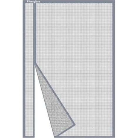 Lot de 2,Moustiquaire Porte Magnétique 70x190cm, Rideau Moustiquaire Porte Fenetre Ouverture Latérale en Fibre de Verre Gris Anti-Moustiques pour Balcon, Fermeture Automatique Moustiquaire Aimantée (1/5)