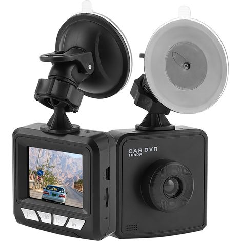 Caméra embarquée 720p avec écran LCD haute définition 2,4 pouces et enregistrement en boucle, grand angle 170°. (1/5)
