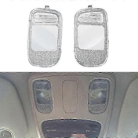paire de caches transparents pour plafonnier de console centrale de voiture 5183270AA 5183271AA compatibles avec Dodge Ram 1500 2500 3500 4500 5500 Edition 0917 DPWHBYV (1/4)