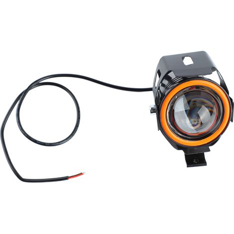 Phare LED Moto 4 Modes d'Éclairage Ouverture Unique 12-60V Antichoc Projecteurs Avant pour Motocyclette Rouge (1/5)